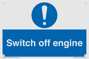 Switch off engine